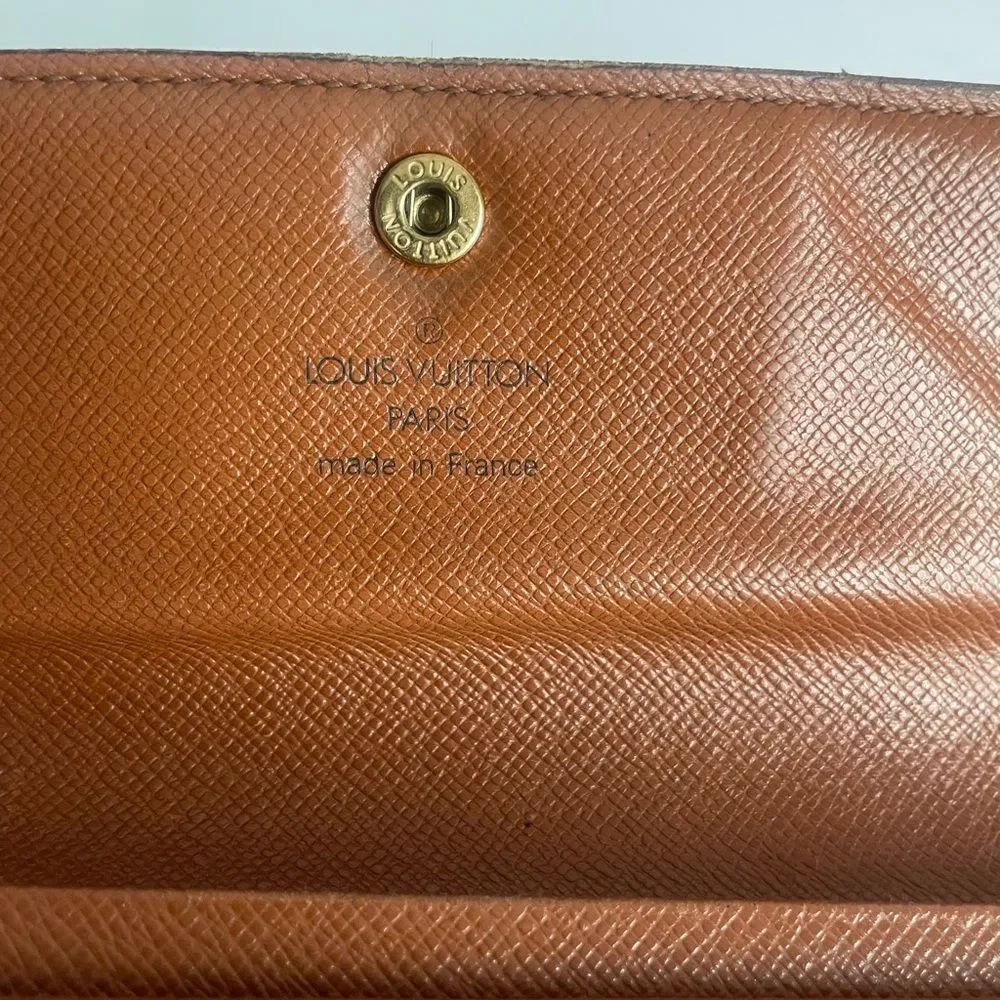 Authentic Louis Vuitton Monogram Tresor Etui Trifold Wallet
